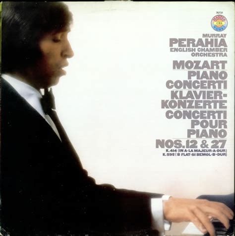 Murray Perahia Mozart Piano Concertos Nos 12 27 German Vinyl LP