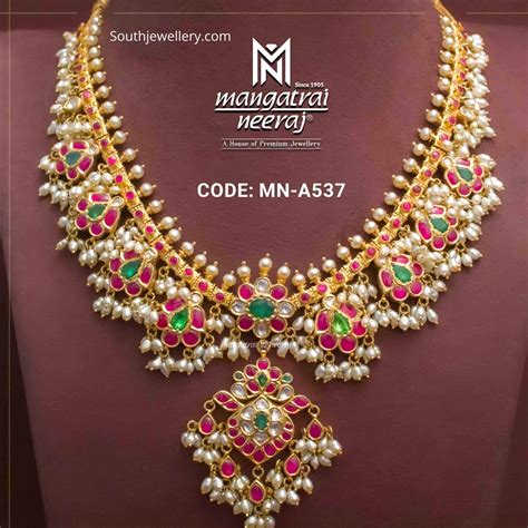 Kundan Guttapusalu Necklace Indian Jewellery Designs