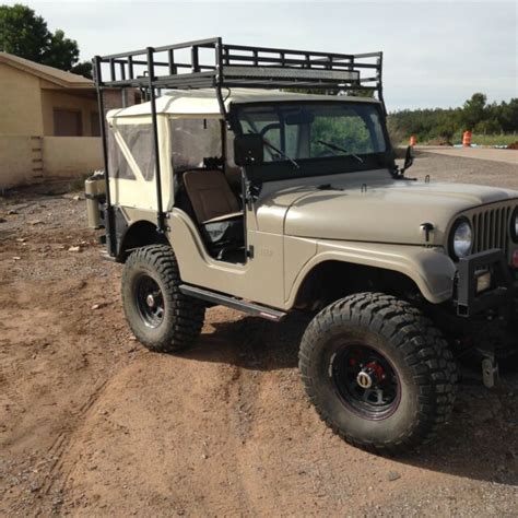 1970 Kaiser Jeep Cj5 Dana 44 Warn Hubs Witch Roof Rack Brush Guard