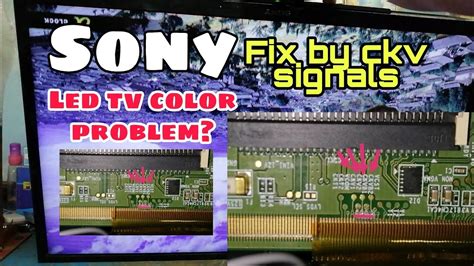 Sony Led Tv Panel Discoloration Problem How To Fix Youtube