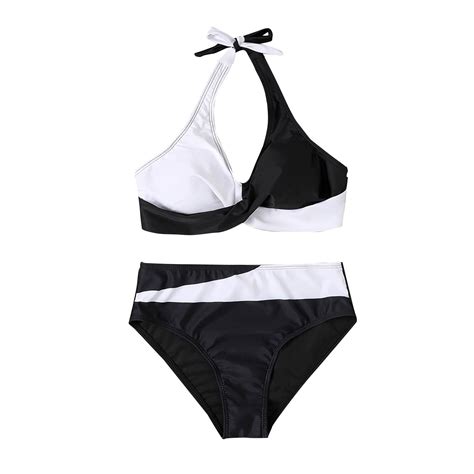 BeAi Black Swimsuits For Women Top Womens Bikini Set With Cover Up Resort Swimwear For Women