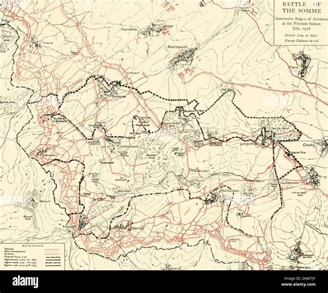 Trench map world war i map hi-res stock photography and images - Alamy