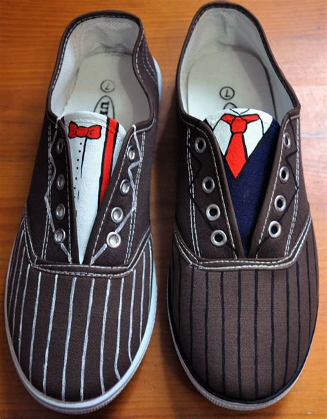 Doctor Who shoes pumps. Doctor 10 and Doctor 11. Matt Smith
