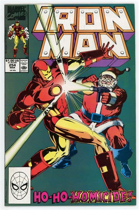 Iron Man 254 Vf 8 0 Marvel 1990 Copper Age Taskmaster Spymaster Comic