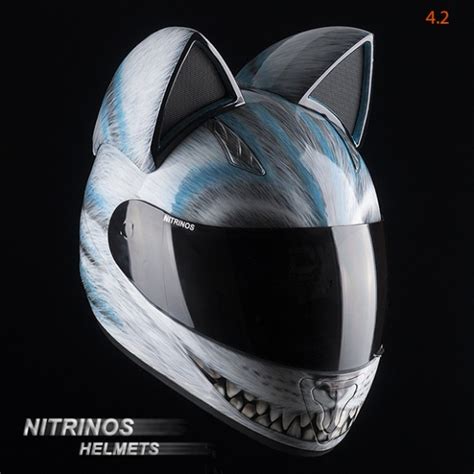 Neko Helmets Cascos De Moto Con Orejas De Gato Canino