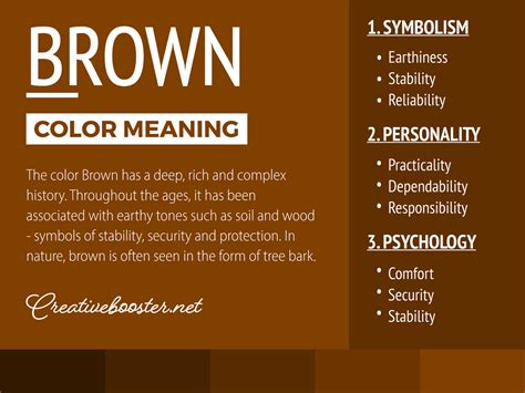 brown color meaning brown symbolizes earthliness  natural