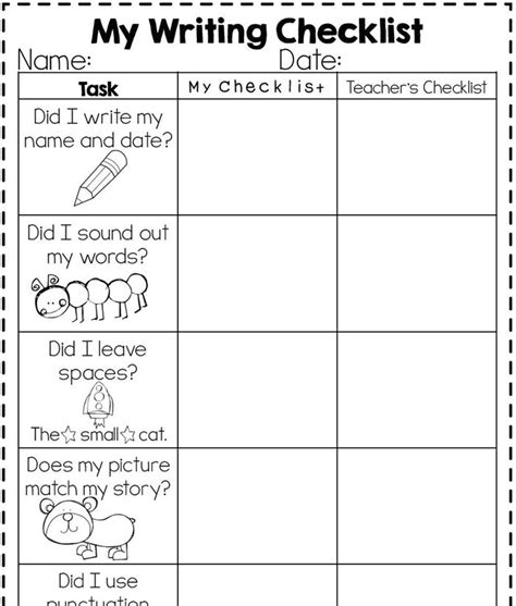 Kindergarten Writing Rubrics Artofit