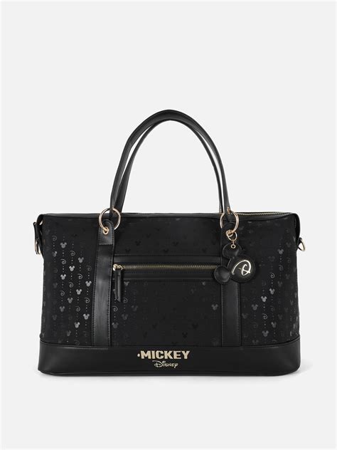 Bolso De Viaje Con Monograma De Mickey Mouse Disney Negro Mujer