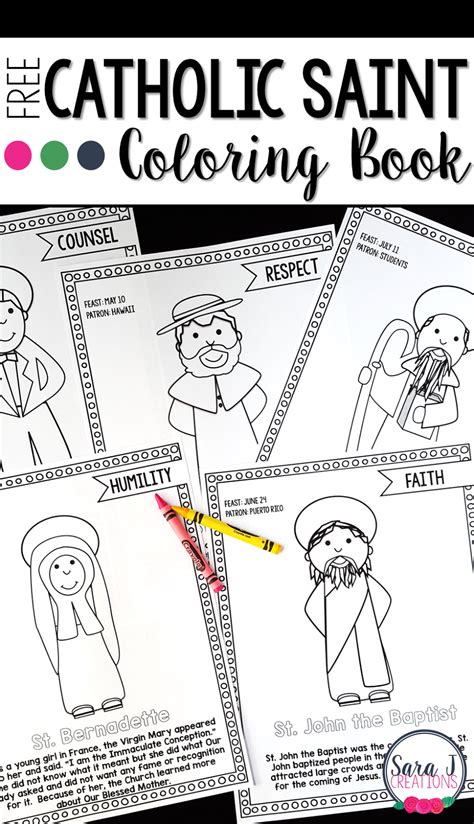 Printable Catholic Saints Worksheets