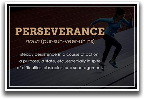 Jsc522 Definition Of Perseverance Dictionary Style Poster