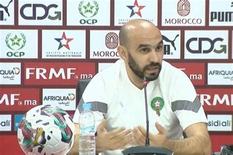 Walid Regragui Le match Maroc Lesotho a été plein denseignements