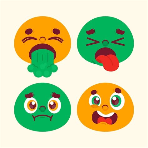 Ilustraci N De Emoji De Disgusto De Dise O Plano Vector Gratis