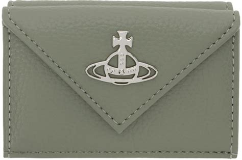 Vivienne Westwood Green Re Vegan Envelope Wallet Vivienne Westwood