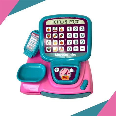 Caixa De Mercado Brinquedo - Caixa Registradora De Brinquedo Super Mercado Infantil Mercadinho ...
