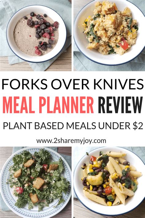 Forks Over Knives Meal Planner Review - 2sharemyjoy.com