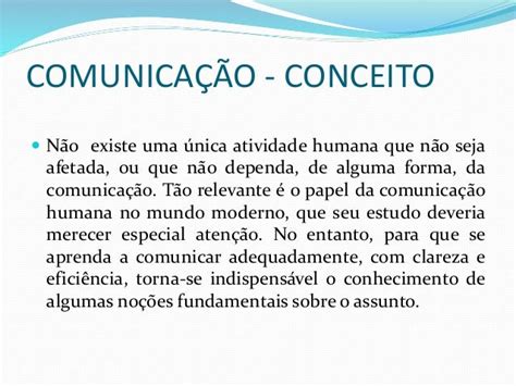 Conceito De ComunicaÇÃo