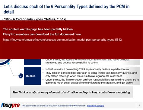 Ppt Process Communication Model Pcm Personality Types 23 Slide Ppt