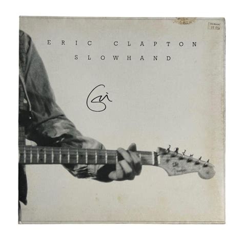 Eric Clapton Signed Slowhand Vinyl Lp Charitystars