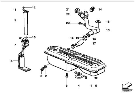 Fuel Tank Attaching Parts 1988 Bmw 325i Sedane30