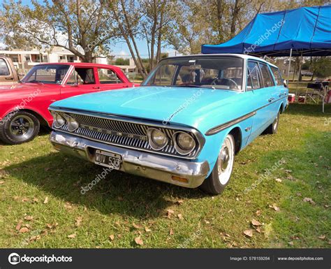 Old Aqua Amc Rambler Cross Country Station Wagon 1963 1965 Stock