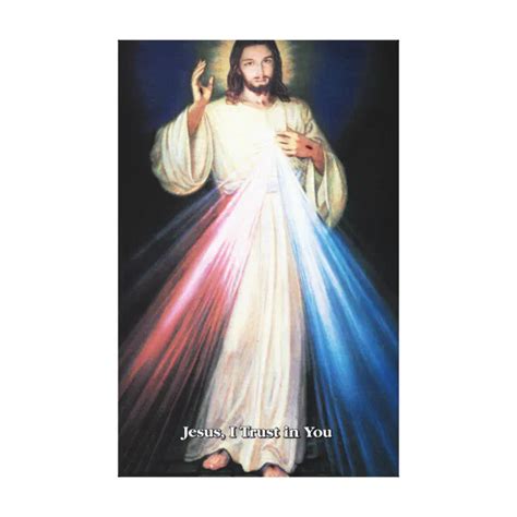 Divine Mercy Devotional Image Canvas Print Zazzle