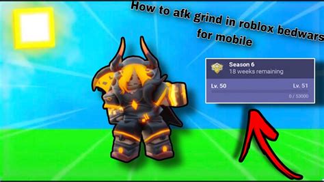 How To AFK Grind On MOBILE Roblox Bedwars YouTube