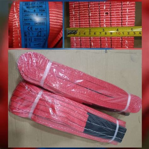 Promo Webbing Sling Belt 5ton X 8meter Tali Angkat Barang Berat 5T 8M