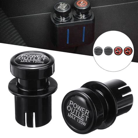 Buy Dagu 2x Car Cigarette Lighter Plug Outlet Cover Cap 12V Socket 21MM