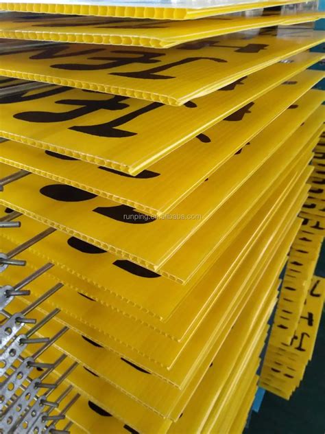 4mm Pp Corrugated Plastic Corflute Warning Signs Buy Warning Signspp