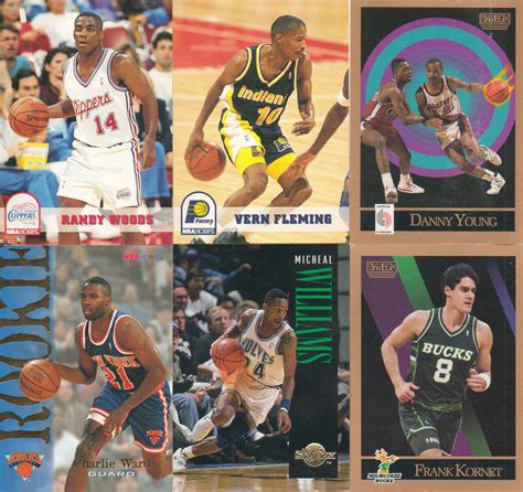 NBA Hoops And Skybox Lot Of 6 Basketball Trading Cards 1990 1991 1993