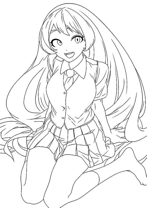 Nejire Hado Coloring Pages Free Printable Coloring Pages For Kids
