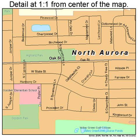 North Aurora Illinois Street Map 1753442