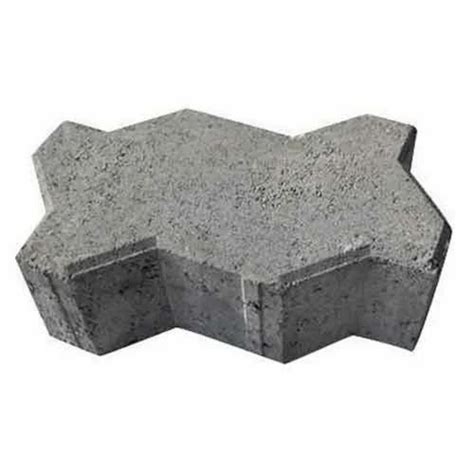 60mm Zigzag Concrete Paver Block Dimensions 10 X 6 Inch L X W At Rs