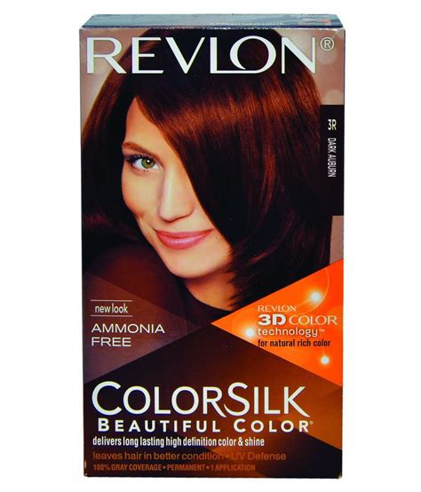 Revlon Colorsilk Hair Color 3d Technology Dark Auburn 3r Temporary Hair