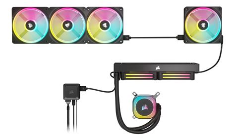 iCUE LINK QX140 RGB 140mm PWM PC Fans Starter Kit with iCUE LINK System ...