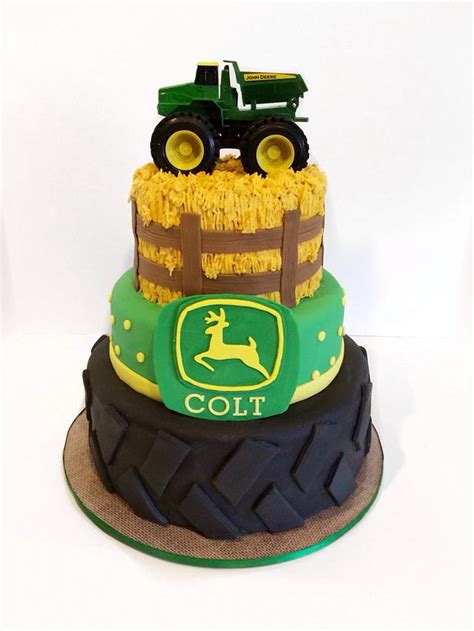 John Deere Cake Decorated Cake By Sweet Cakes By Cakesdecor