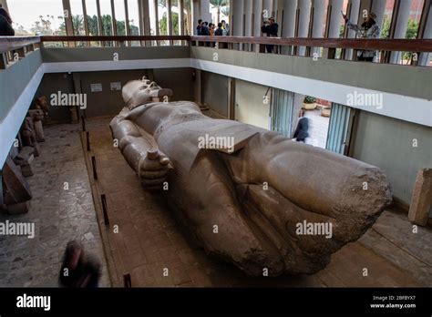 Colossus Of Rameses Ii In The Open Air Mit Rahina Museum Al Badrashin