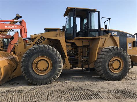 A C Cabin Used Compact Wheel Loaders Loader 980G CAT 3406DITA Engine