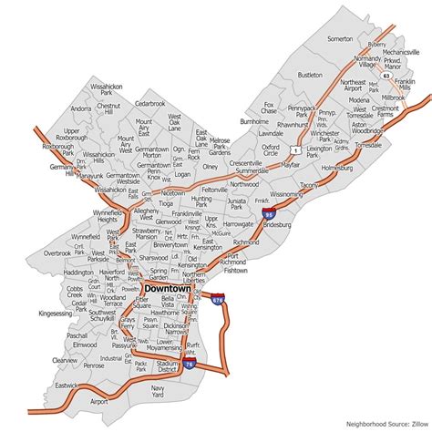 Philadelphia Neighborhood Map - GIS Geography