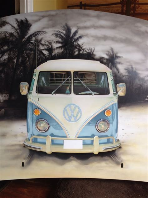 One Off Splitscreen Beach Scene Airbrush Art The Late Bay