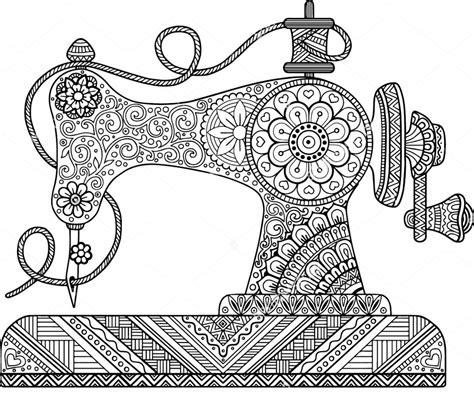 Sewing Coloring Pages At Free Printable Colorings