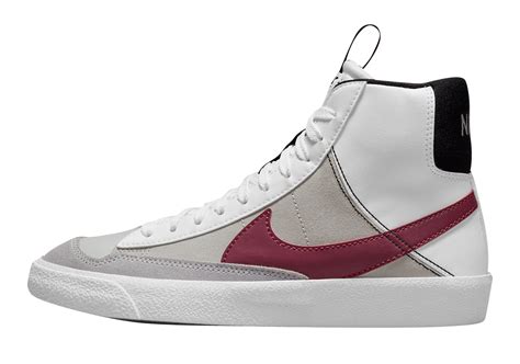 Nike Blazer Mid 77 Gs White Rush Maroon Dh8640 101