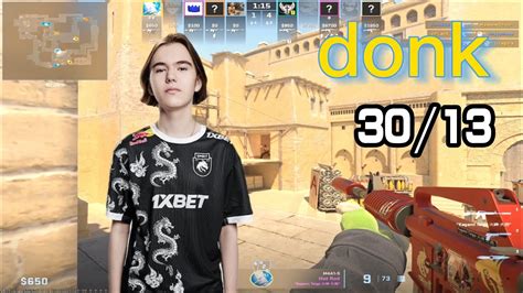 Donk CS2 MIRAGE POV 30 13 63 HS 3 Triple Kills CS2 FACEIT POV