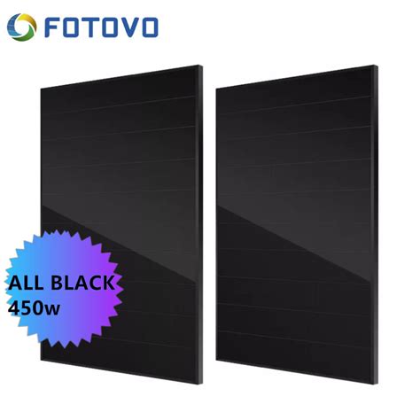 Fotovo 450W Solar New Technology 72 Cells All Black Mono Solar Panel