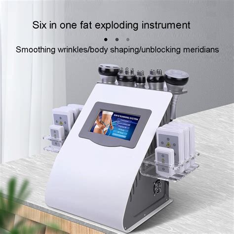 6 In 1 Cavitation Slimming Machine 40k Rf Cavitation Body Sliming