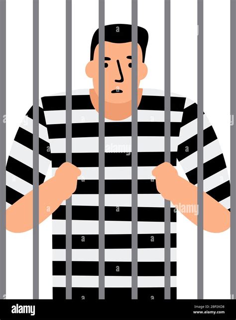 Cartoon Prisoner In Prison Uniform Hi Res Stock Photography And Images