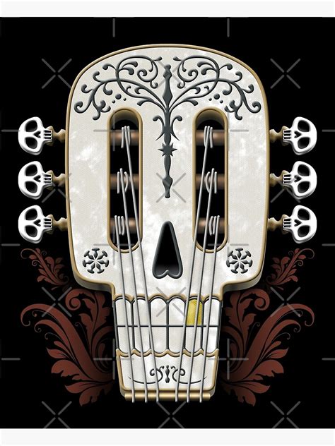 "Halloween Coco Guitar Headstock" Photographic Print for Sale by HexOne ...