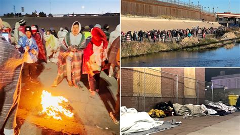 EXCLUSIVE VIDEO: Thousands of migrants occupy El Paso as more surge ...