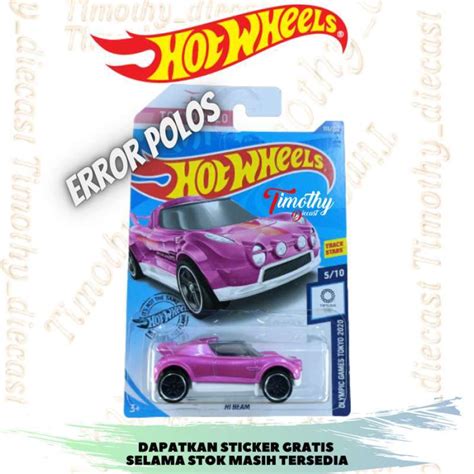 Promo Hot Wheels EROR ERROR Hi Beam Pink Tokyo 2020 Polos No Tampo Rare Diskon 23 Di Seller