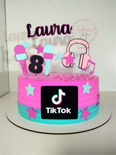 Bolo Infantil Tik Tok 14th Birthday Cakes Happy Birthday Tik Tok